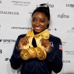 Simone Biles y las cinco medallas que ganó en los Juegos de Río 2016