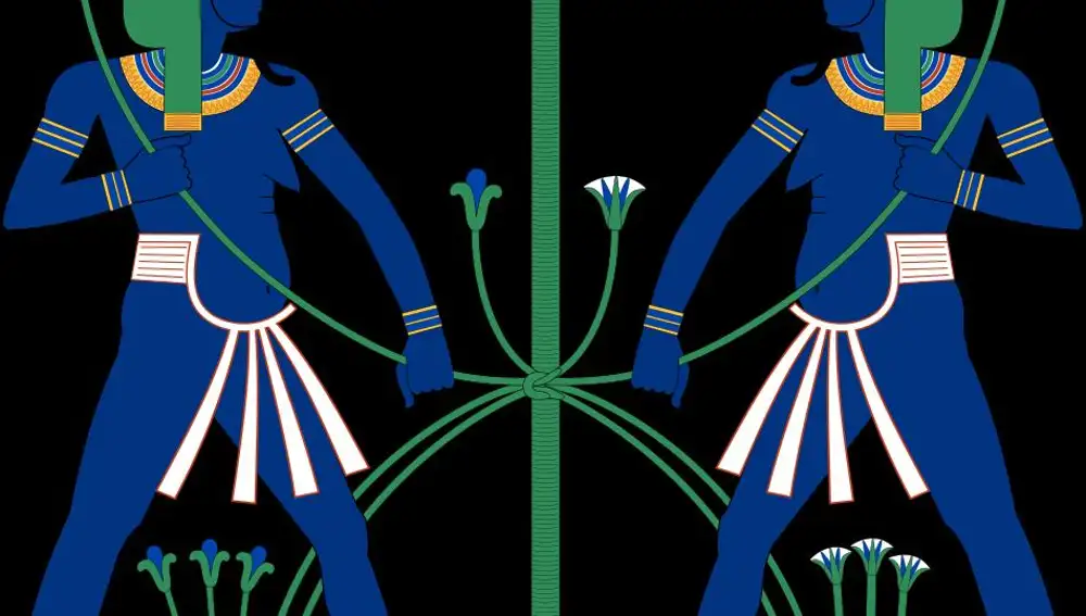 Hapy, dios egipcio del Nilo y sus crecidas.