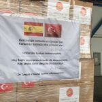 Material donado por Turquía