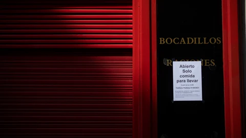 Imagen de un restaurante que solo sirve comida a domicilio por el estado de alarma