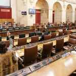 Sesión de la Diputación Permanente del Parlamento andaluz