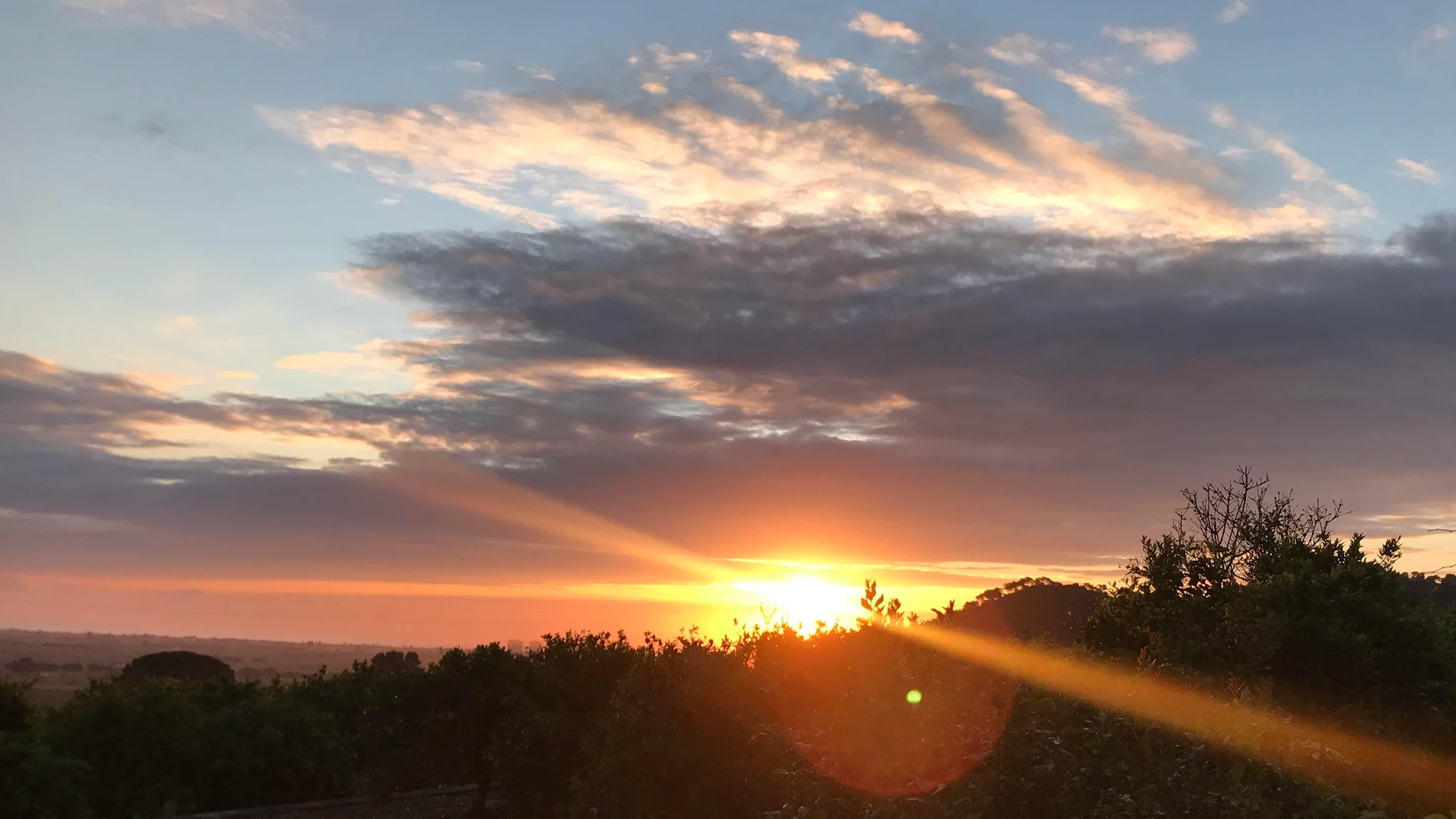 La Comunitat amanece con cielos nubosos que se irán despejando y las temperaturas máximas en ascenso