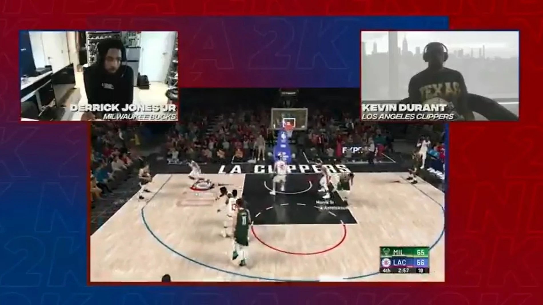 Baloncesto/NBA.- Derrick Jones Jr. elimina a Kevin Durant en el estreno del torneo de NBA 2K