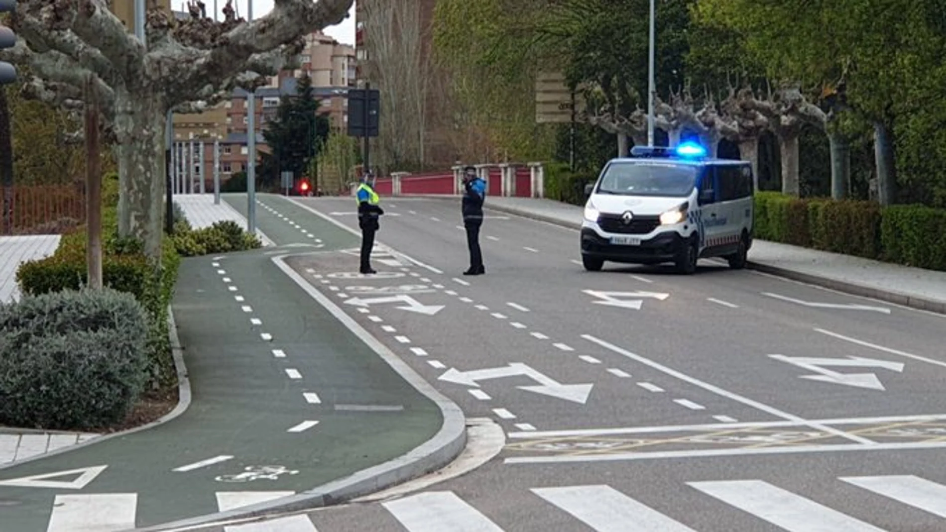 Control policial realizado este fin de semana en Valladolid en el puente del Poniente