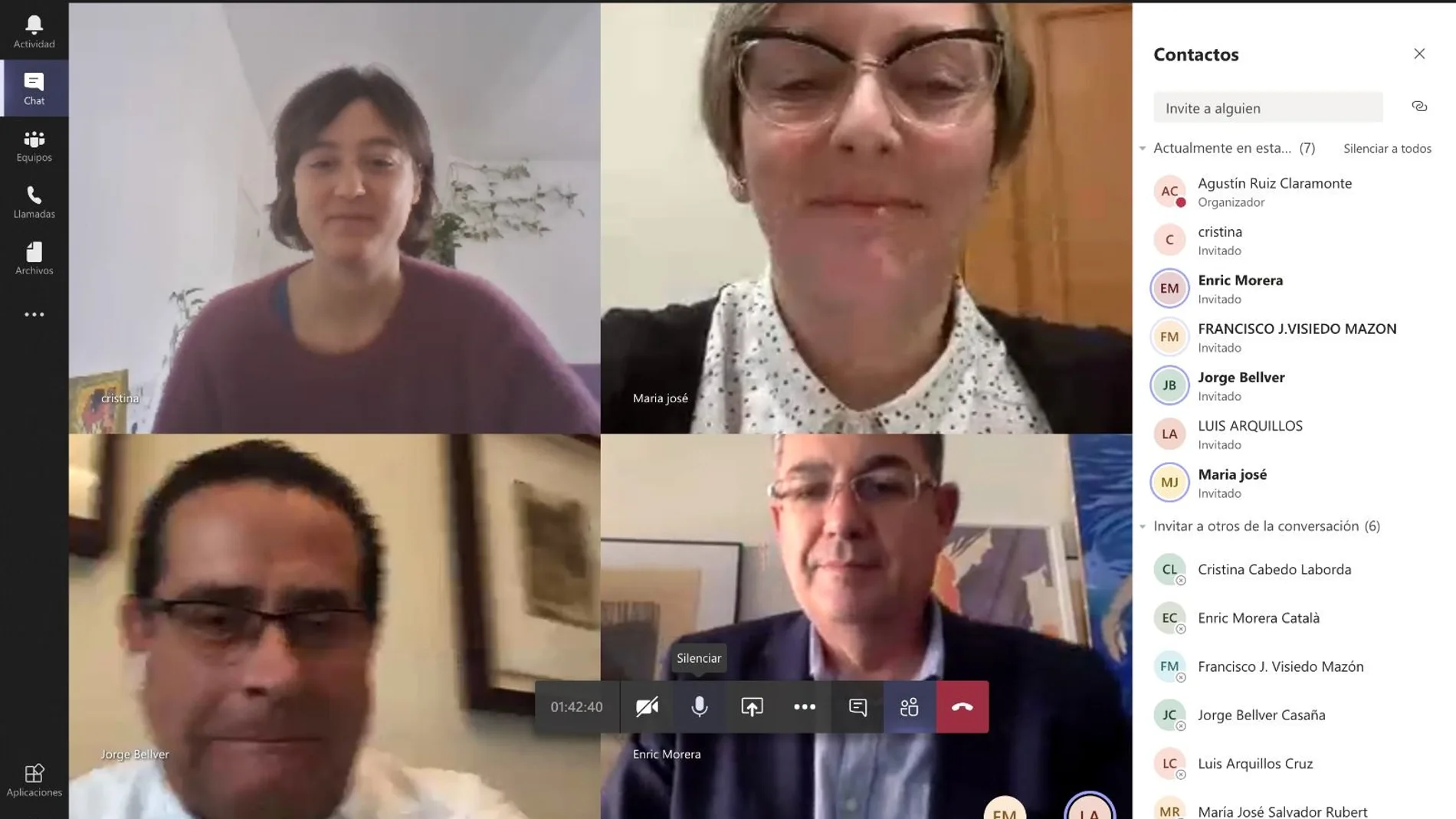 La Mesa de Les Corts se ha reunido telemáticamente