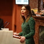 Imagen de María del Carmen Ruiz Jódar, en un pleno en la Asamblea Regional