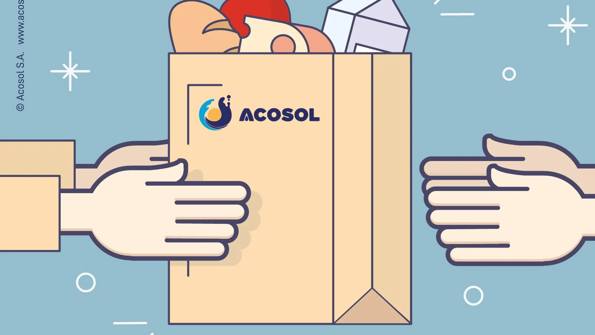 Cartel de la campaña solidario de Acosol