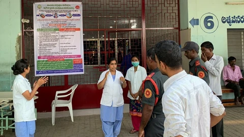 Un centro sanitario de la India en el que opera la Fundación Vicente Ferrer