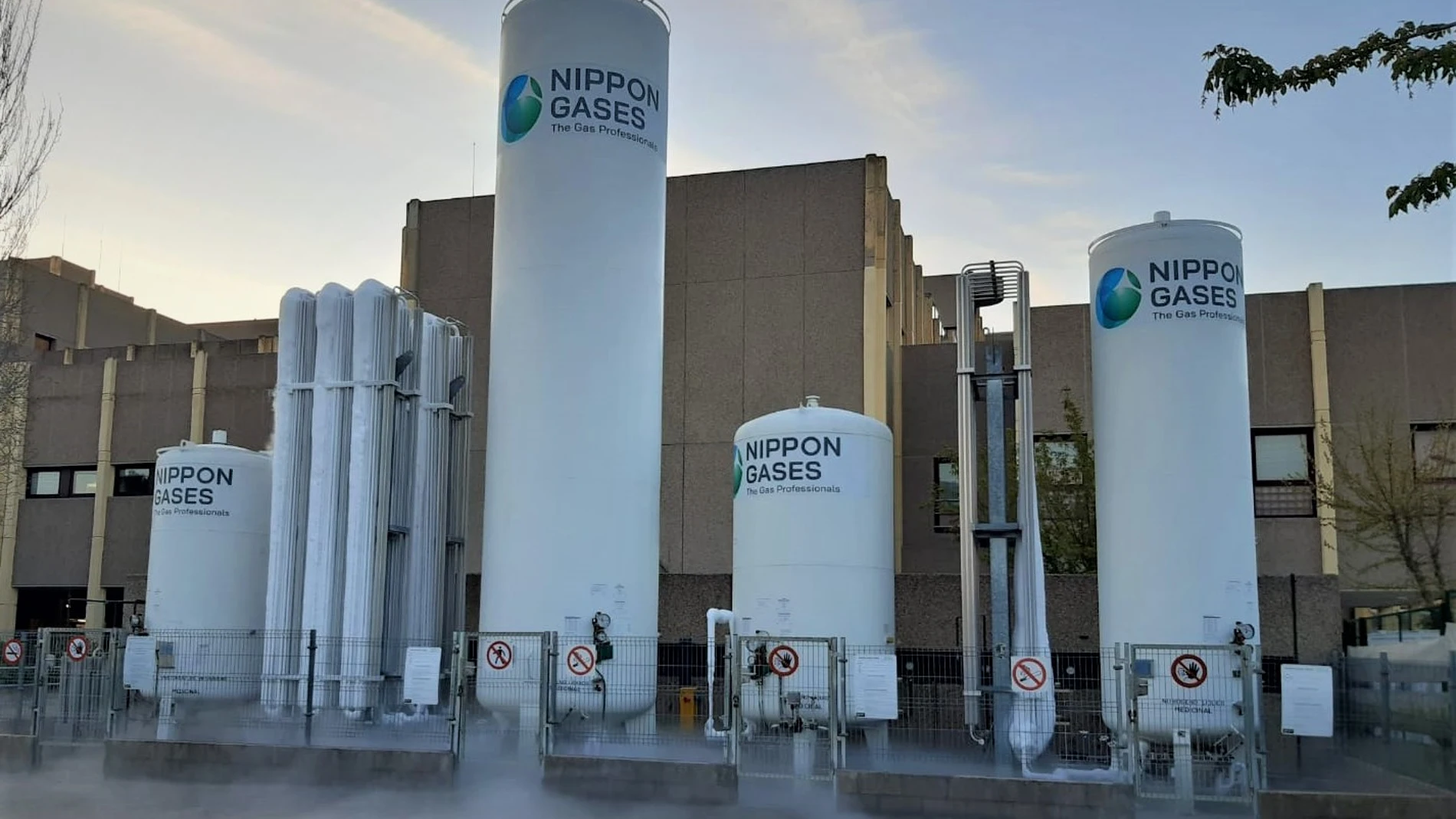 Instalaciones de Nippon Gases en un hospital de la Comunidad de Madrid