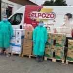 Parte del material donado al Servicio Murciano de Salud