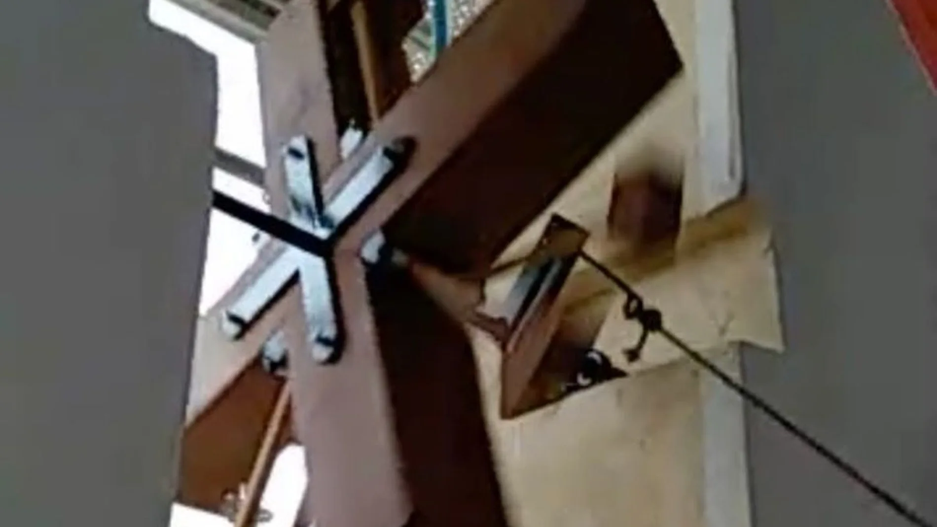 Matraca del campanario de Santa María de Gracia de Cartagena