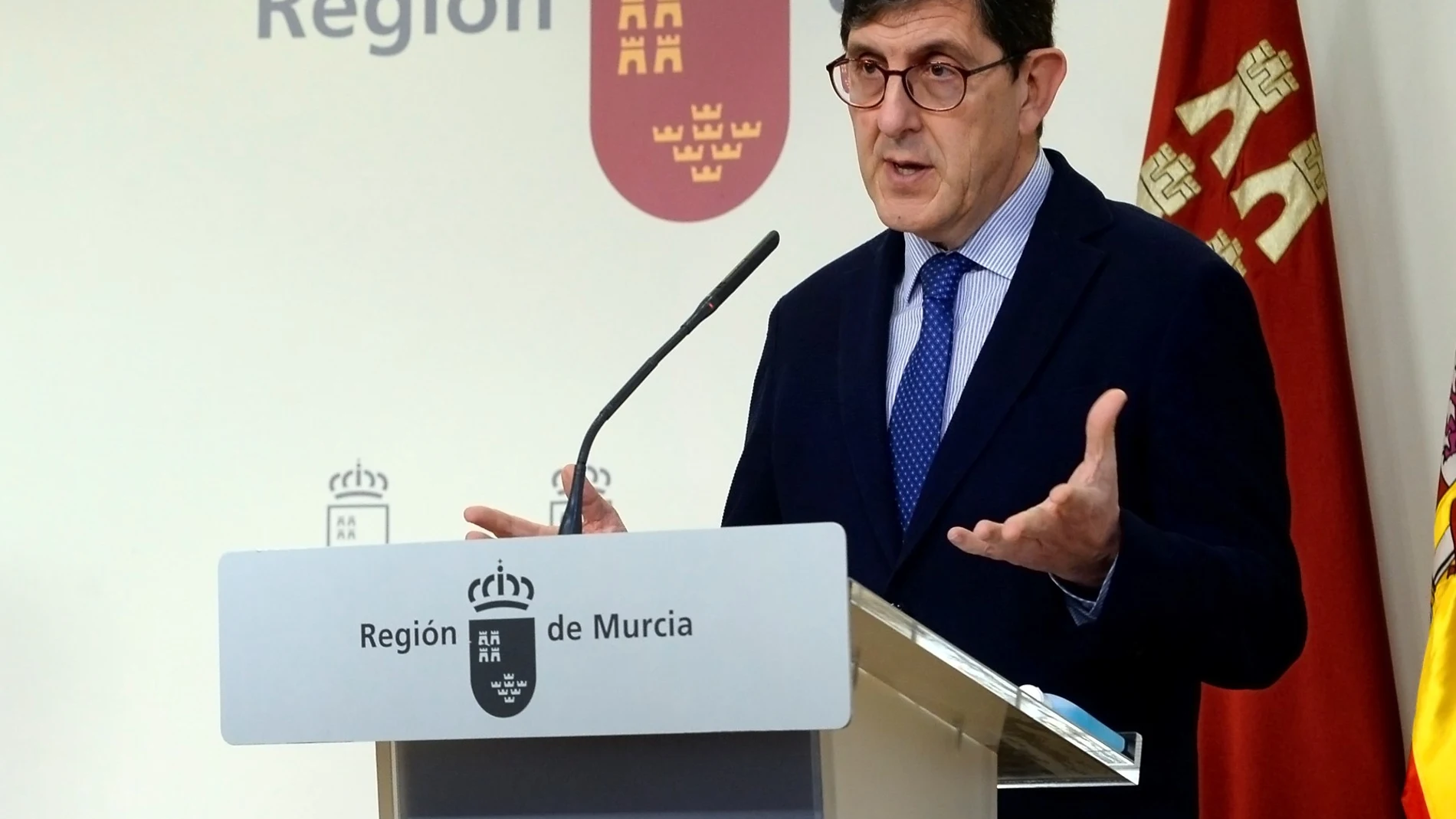 El consejero de Salud de la Región de Murcia, Manuel Villegas