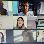 Videoconferencia de los diputados del PP con los presidentes de las cámaras de comercio de Murcia, Cartagena y Lorca