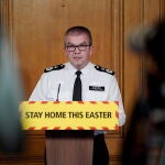Rueda de prensa del jefe de la policía nacional británica/EFE