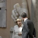 Angela Merkel y Mark Rutte, líderes de Alemania y Holanda