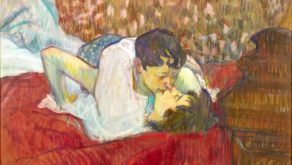 &quot;El beso&quot; (1892), de Toulouse Lautrec, representa a dos prostitutas y forma parte de un encargo para un burdel
