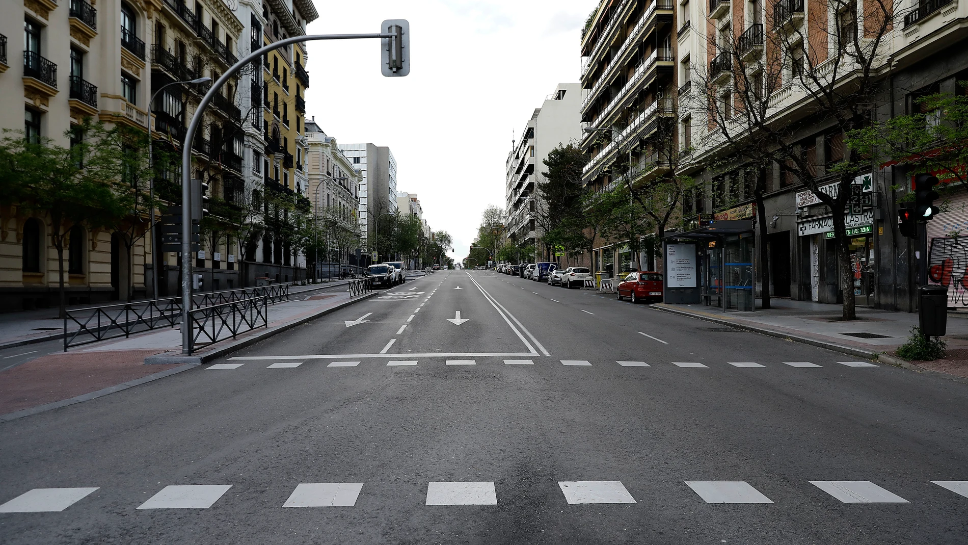 Las imágenes de Madrid con sus calles vacías