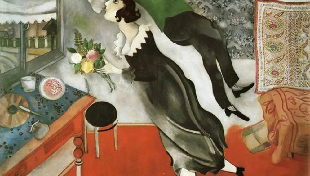 &quot;El cumpleaños&quot;, 1915, Marc Chagall