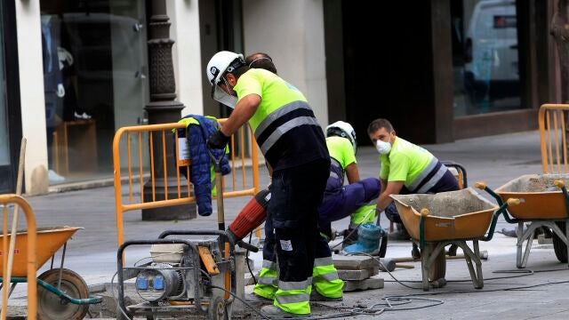 Trabajadores en Sevilla
