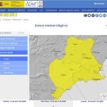 Activan el aviso amarillo por lluvias en la mayor parte de la Región a partir de la próxima madrugadaCENTRO DE COORDINACIÓN DE EMERGE14/04/2020