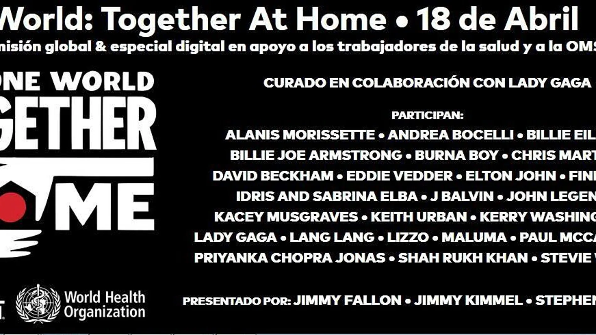 El cartel de "Together At Home"