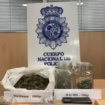 Imagen de la droga requisada en una tienda de tatuajes de Madrid.JEFATURA SUPERIOR DE POLICÍA DE 15/04/2020