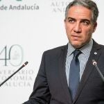 El consejero de la Presidencia y portavoz del Gobierno andaluz, Elías Bendodo