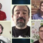 Los artistas del grupo Cappella de B Vocal en su vídeo “Color esperanza” para superar la crisis del coronavirus