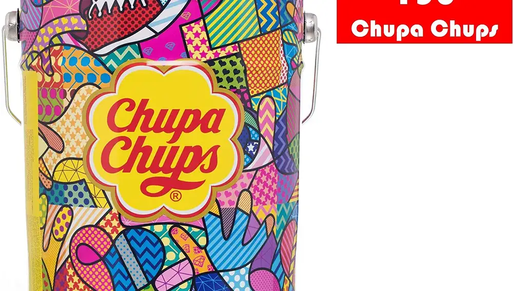 Cubo gigante de chupa chups