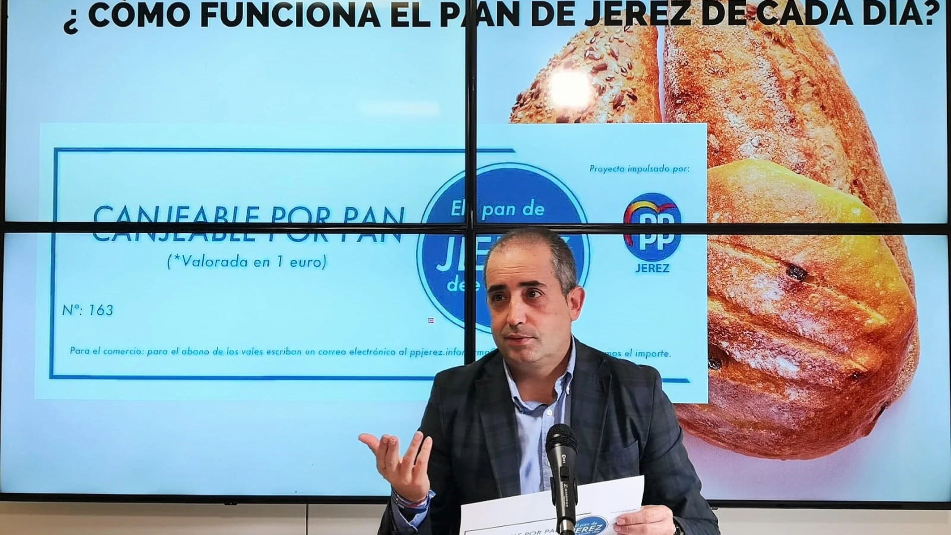 Cádiz.-Coronavirus.- PP pone en marcha 'El pan de Jerez de cada día' para ayudar a las familias más vulnerables