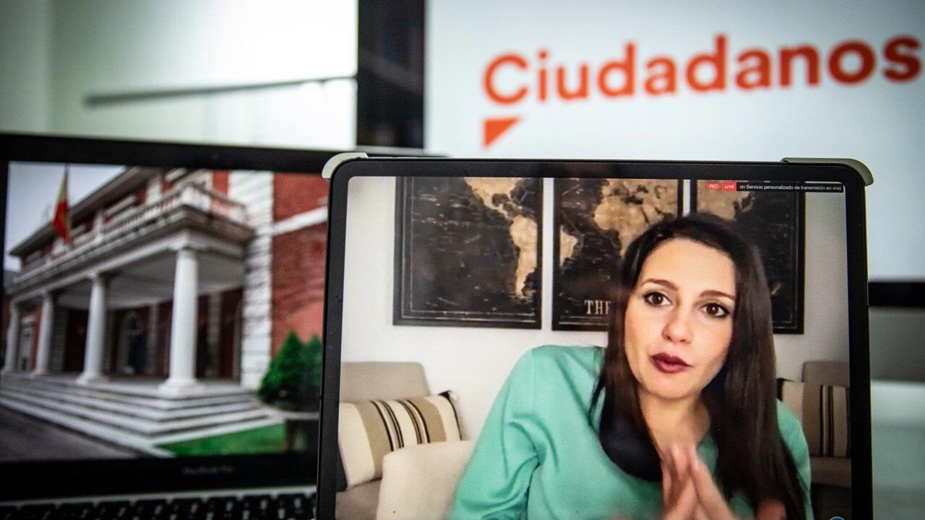 La presidenta de Ciudadanos y portavoz en el Congreso de los Diputados, Inés Arrimadas.CIUDADANOS16/04/2020