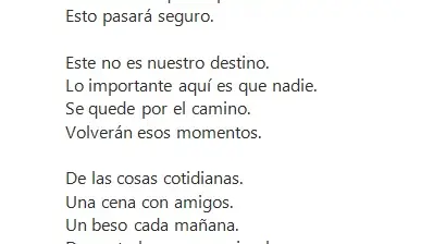 Letra completa de "Volverán esos momentos"