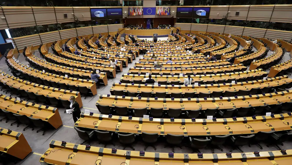 Vista del Parlamento Europeo en Bruselas. EFE/ Olivier Hoslet