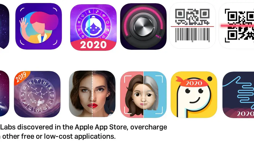 Estas son algunas de las 30 apps desplumadoras descubiertas por SophosLabs