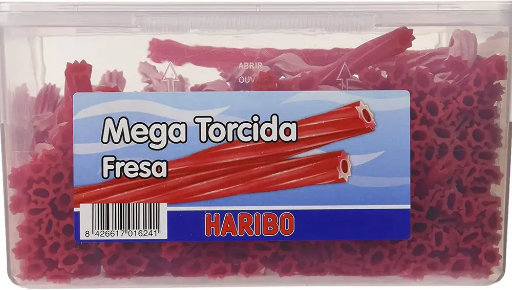 Caja de regaliz, chucherías de Haribo