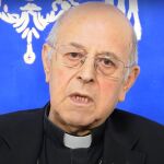 El cardenal arzobispo de Valladolid, Riacardo Blázquez, durante el vídeo