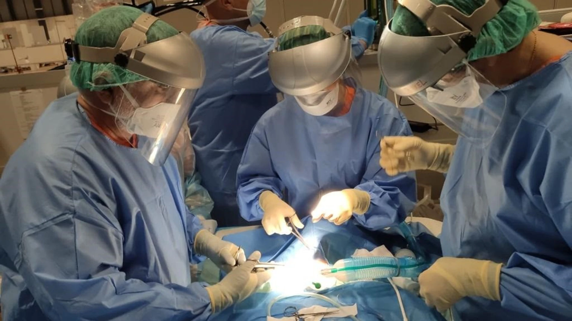 Coronavirus.- El diputado del PP Eduardo Raboso realiza la primera intervención quirúrgica en Ifema