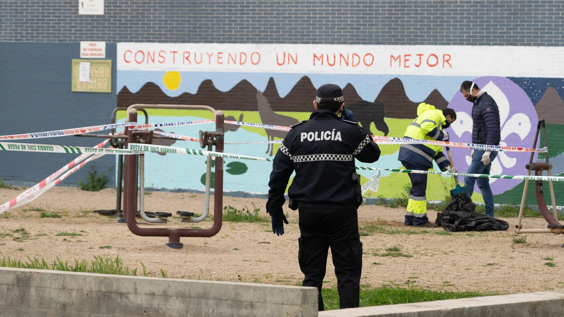 Lugar donde apareció al cadáver del joven