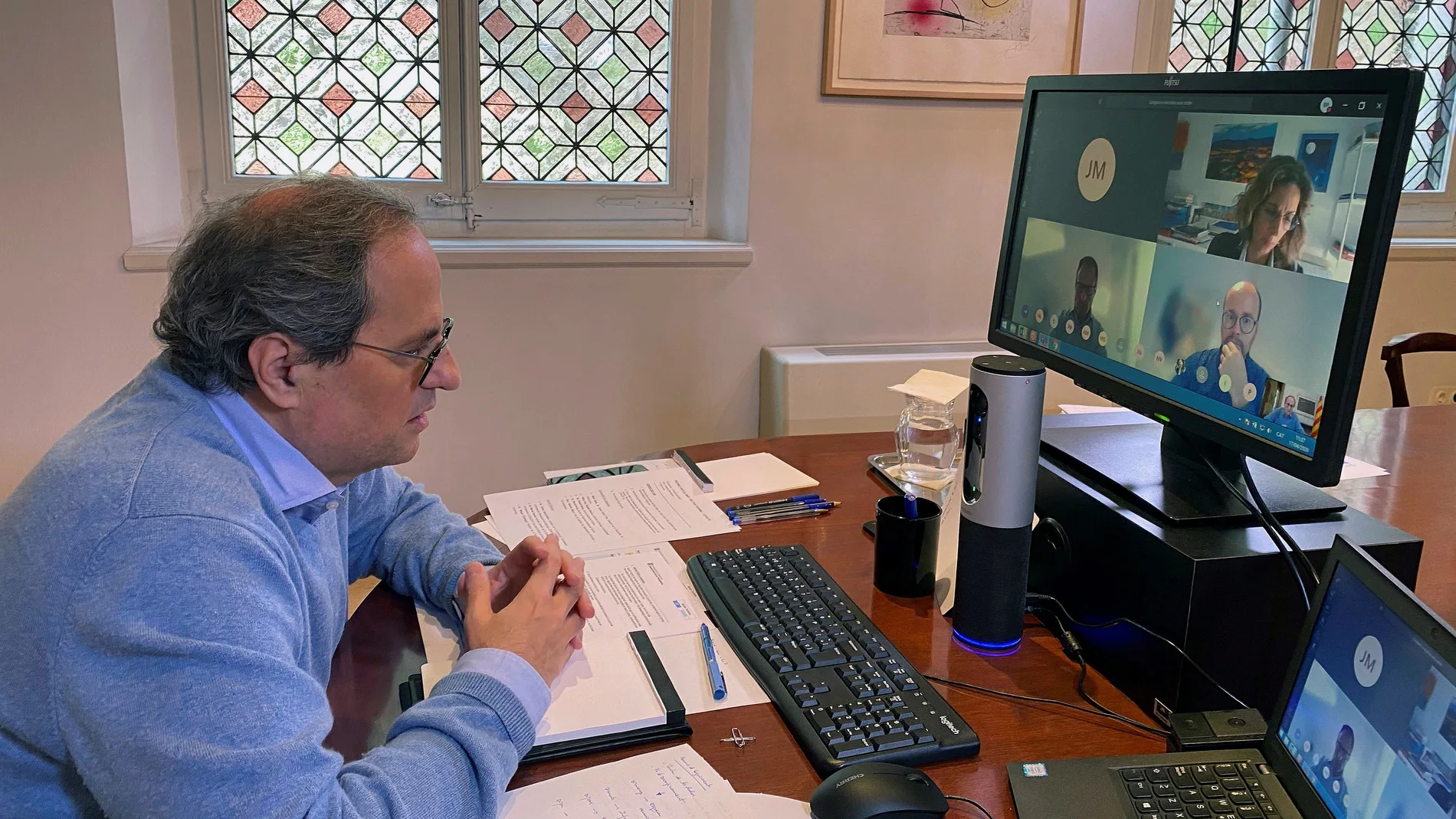 Quim Torra reunido con el sector del turismo