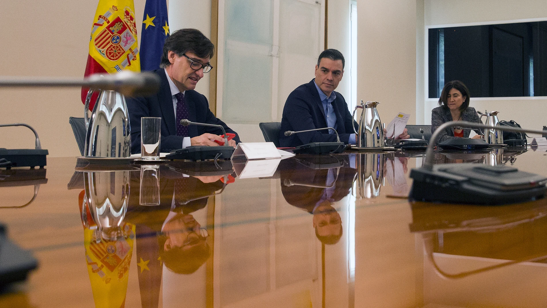 Reunión de Pedro Sánchez con el Comité Científico del Covid-19