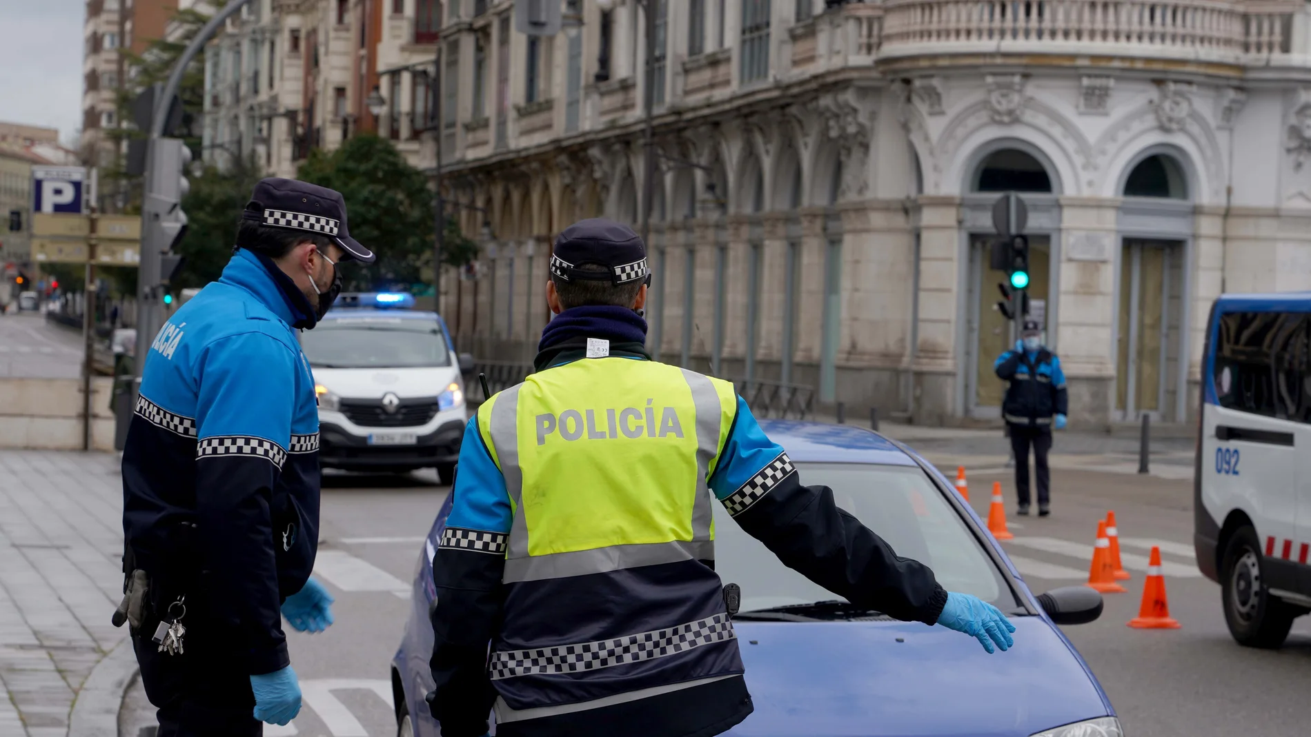 Controles de la Policía por el estado de alarma