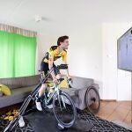 El holandés Tom Dumoulin, del Equipo Jumbo-Visma, durante la edición virtual de la Amstel Gold Race