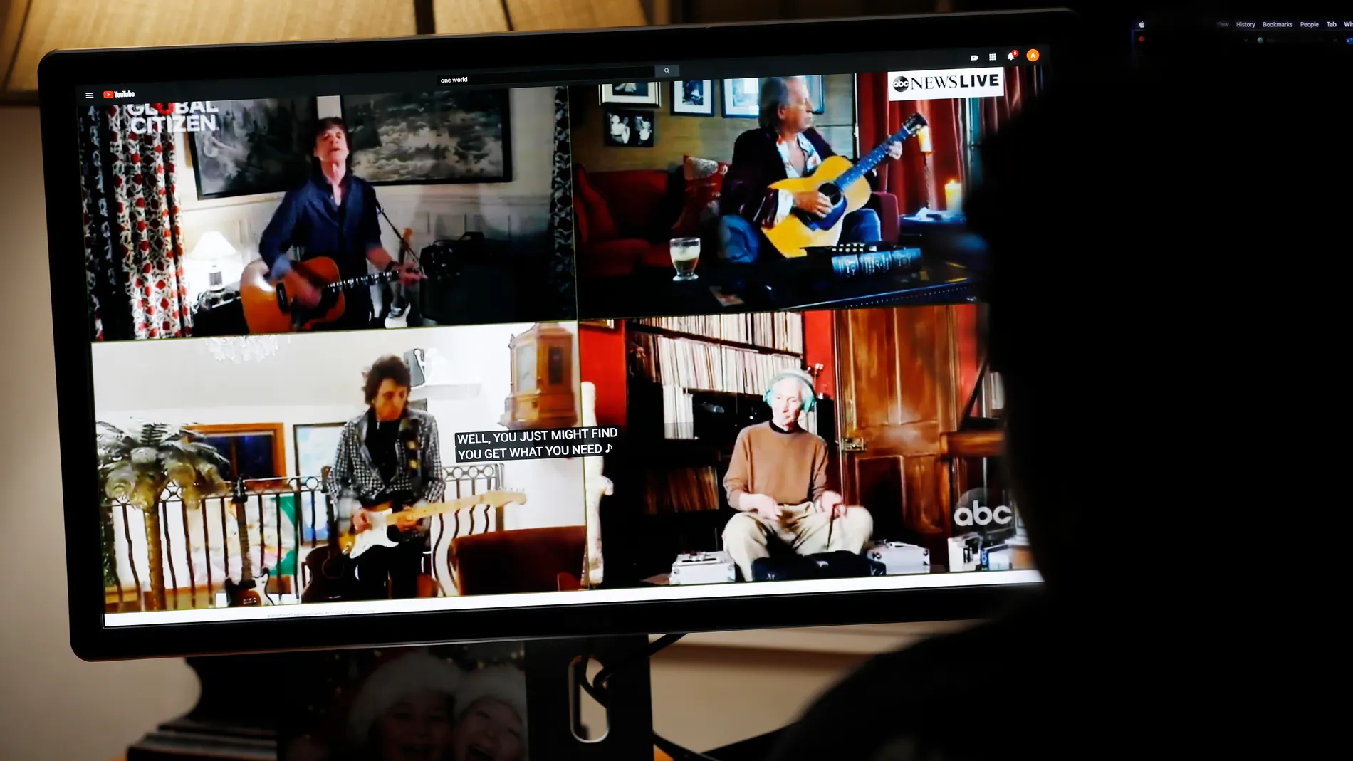 One World: Together At Home broadcast, in USA