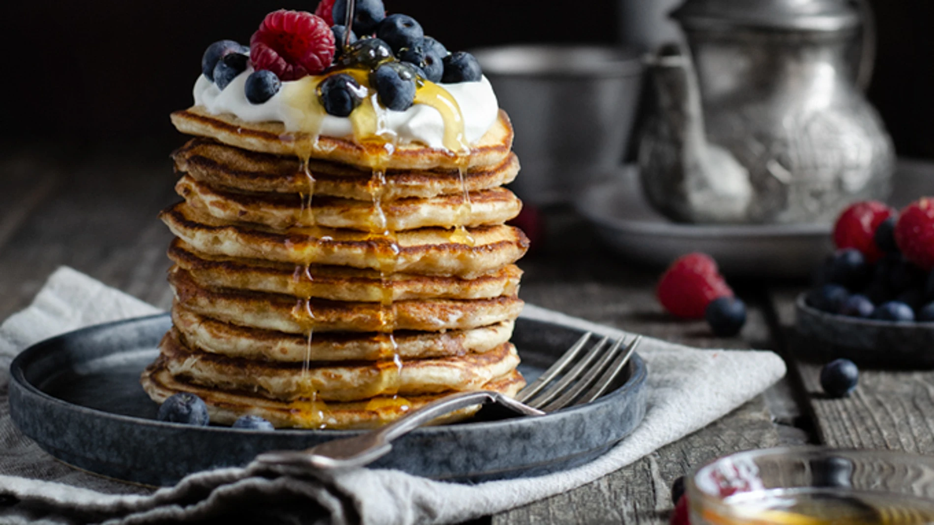Tortitas caseras para desayunar.