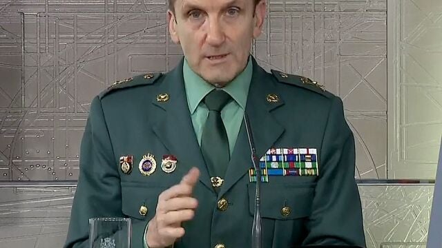 El Jefe de Estado Mayor de la Guardia Civil, el general José Manuel Santiago