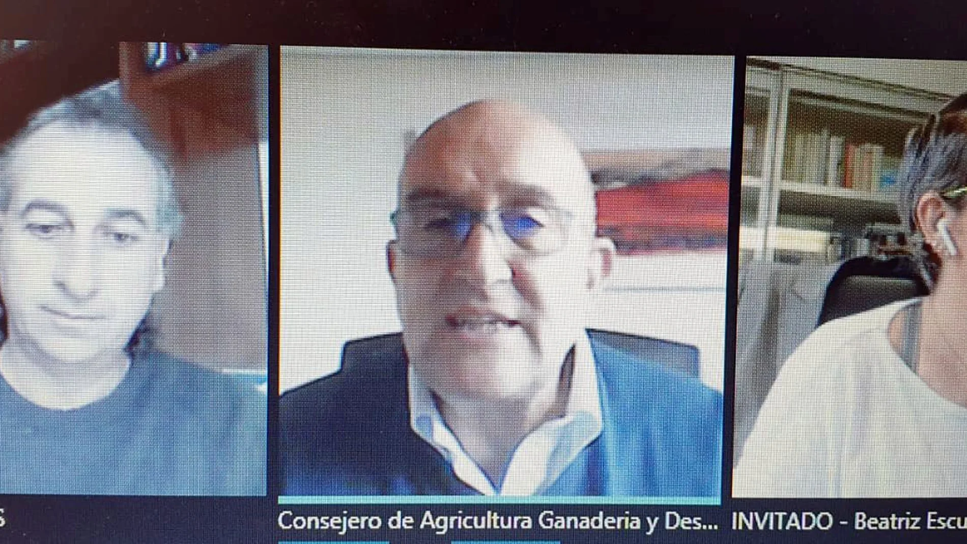 Reunión telemática del consejero Jesús Julio Carnero con las cooperativas y las organizaciones agrarias