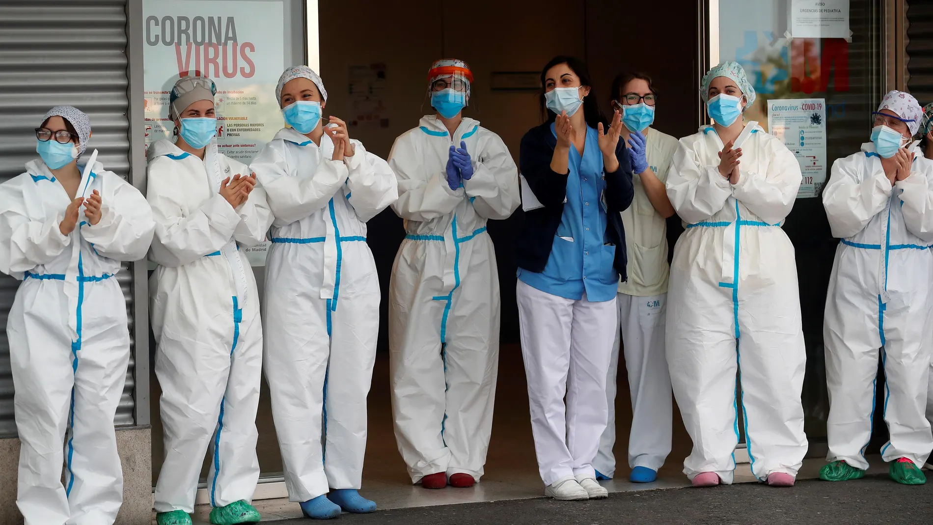 Agradecimiento a los sanitarios en Madrid