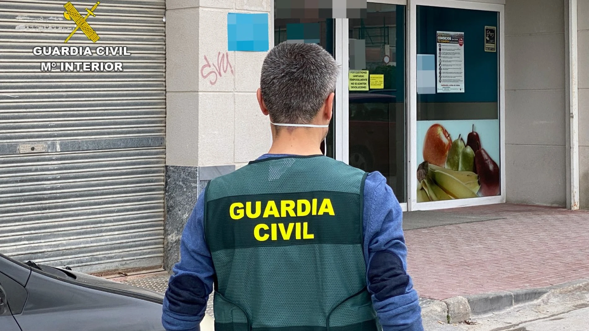 La Guardia Civil detiene a una vecina de Cieza por desórdenes públicos después de informar del contagio por covid-19 de una empleada de supermercado