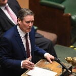 El líder de la oposición, el laborista Keir Starmer, durante una sesión del Parlamento británico