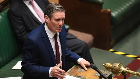 El líder de la oposición, el laborista Keir Starmer, durante una sesión del Parlamento británico
